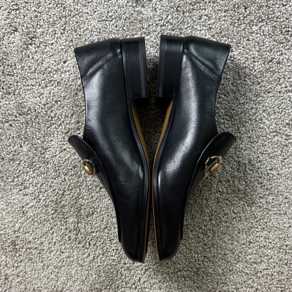 Gucci Black Leather Loafers